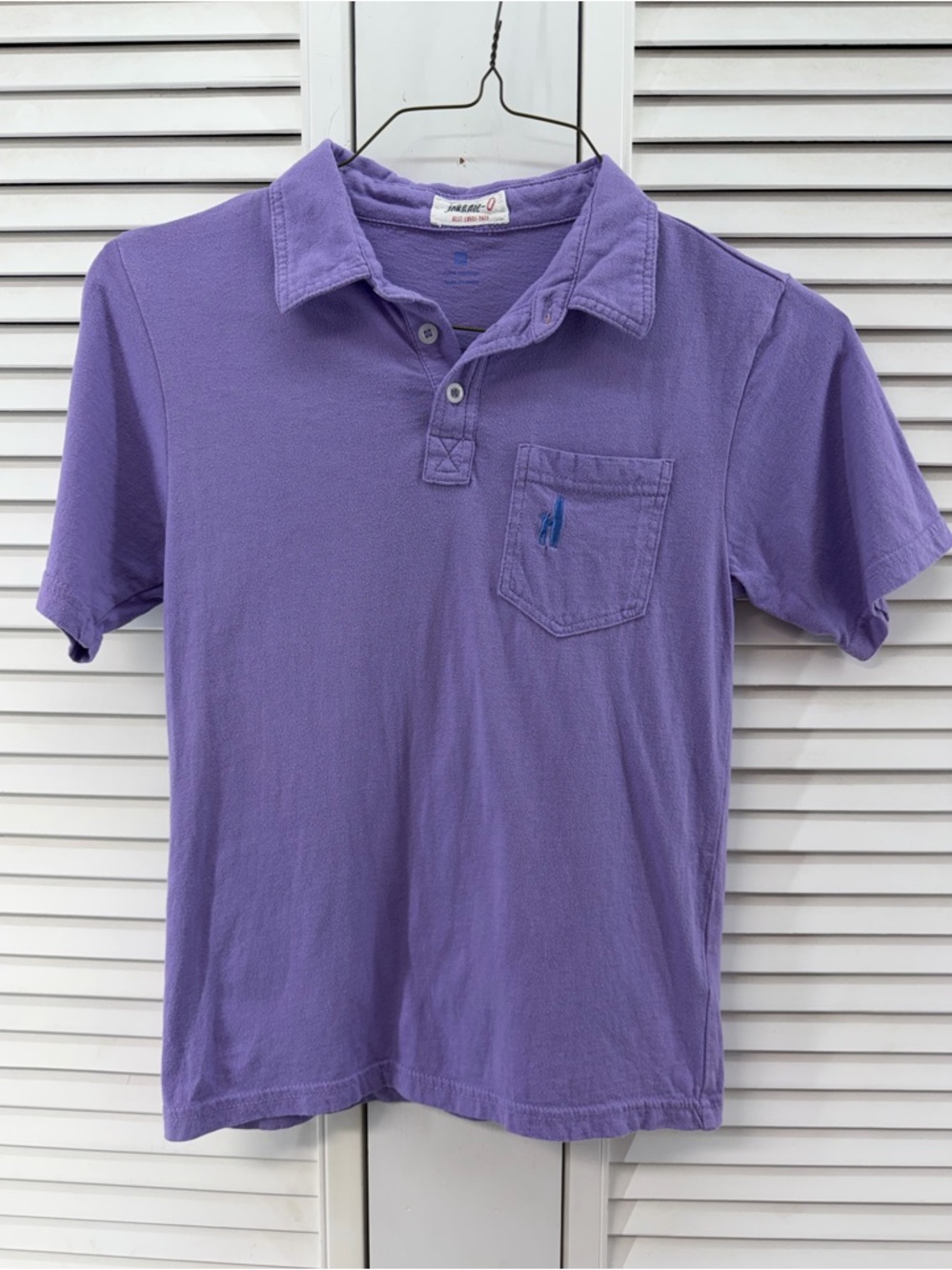 Johnnie O size 8 Short Sleeve Polo Shirt - purple